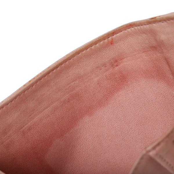 シャネル ココマーク 二つ折り財布 ピンク キャビアスキン レディース CHANEL 【中古】