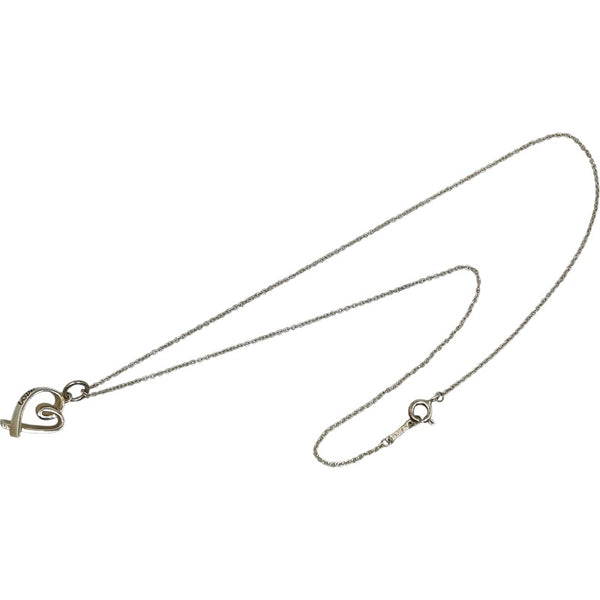 ティファニー ラビングハート エナメル レッド ネックレス SV925 シルバー レディース TIFFANY&Co. 【中古】
