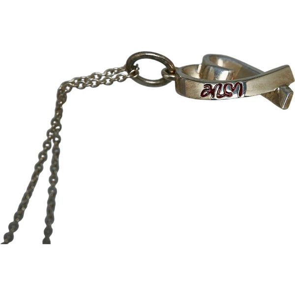 ティファニー ラビングハート エナメル レッド ネックレス SV925 シルバー レディース TIFFANY&Co. 【中古】