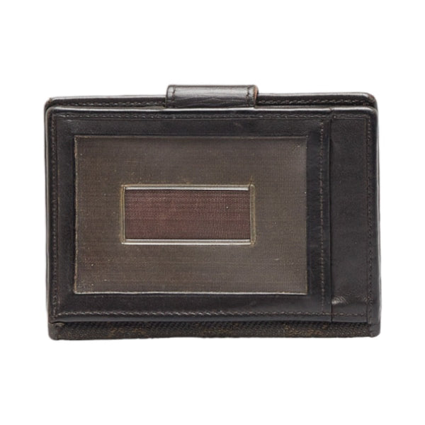 グッチ カードケース 92274 ブラウン キャンバス レザー レディース GUCCI 【中古】