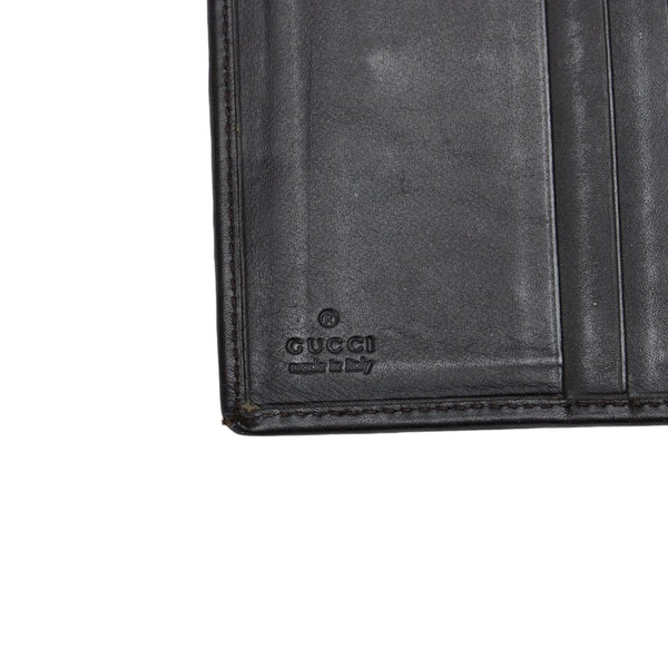 グッチ カードケース 92274 ブラウン キャンバス レザー レディース GUCCI 【中古】