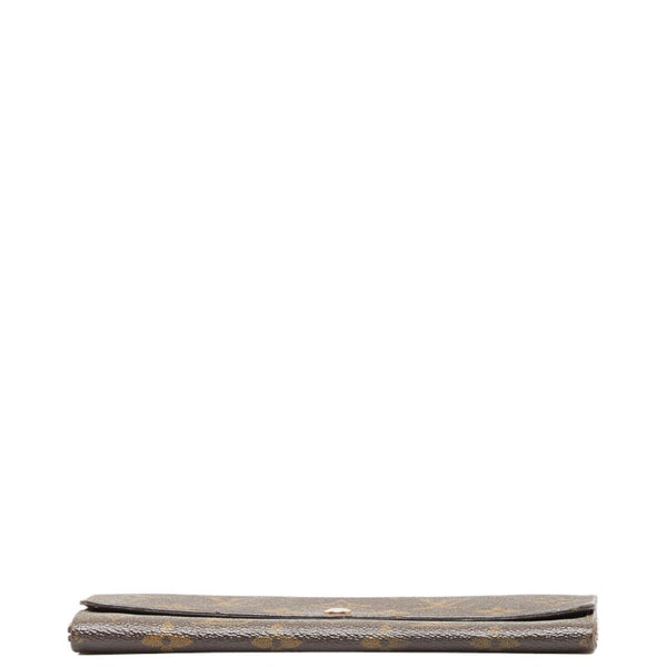 ルイ ヴィトン モノグラム ポシェット ポルト モネ クレディ 長財布 M61723 ブラウン PVC レザー レディース LOUIS VUITTON 【中古】