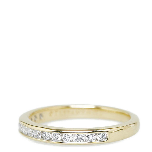 ティファニー ハーフエタニティ リング 指輪 K18YG イエローゴールド レディース TIFFANY&Co. 【中古】