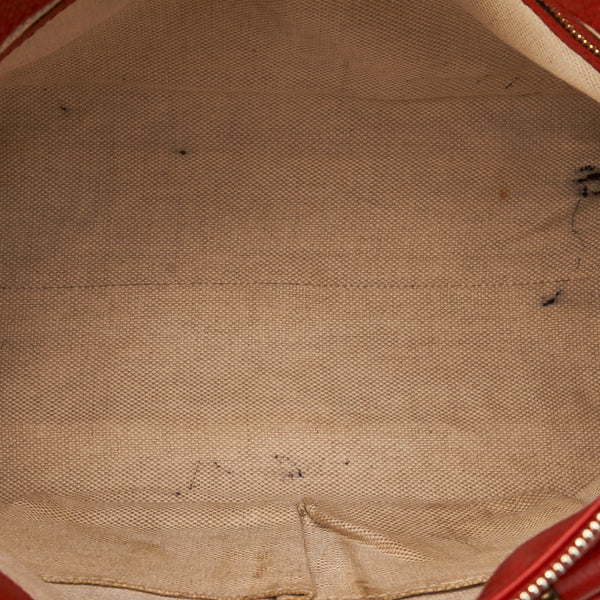 グッチ ソーホー インターロッキングG ハンドバッグ ショルダーバッグ 2WAY 308362 オレンジ レザー レディース GUCCI 【中古】