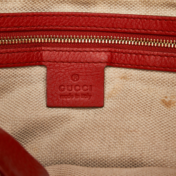 グッチ ソーホー インターロッキングG ハンドバッグ ショルダーバッグ 2WAY 308362 オレンジ レザー レディース GUCCI 【中古】