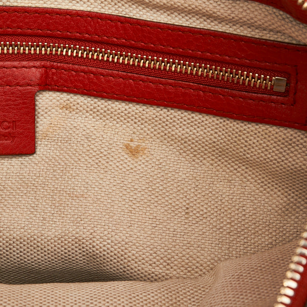 グッチ ソーホー インターロッキングG ハンドバッグ ショルダーバッグ 2WAY 308362 オレンジ レザー レディース GUCCI 【中古】