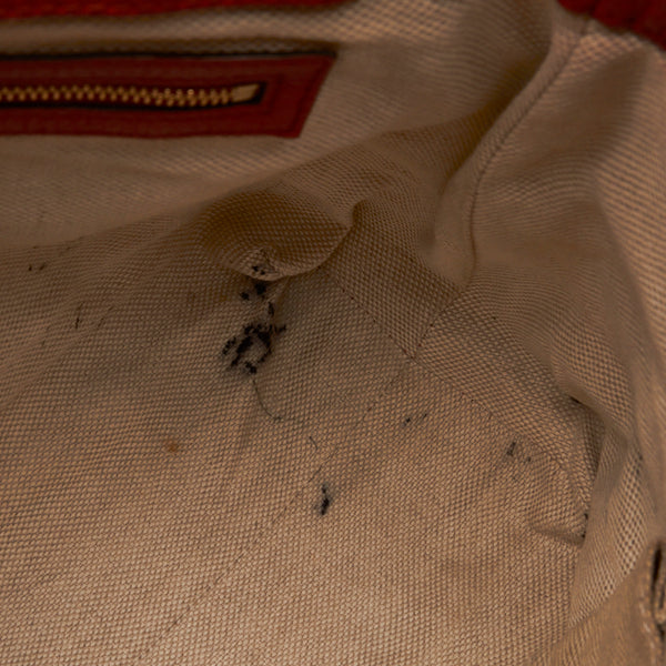 グッチ ソーホー インターロッキングG ハンドバッグ ショルダーバッグ 2WAY 308362 オレンジ レザー レディース GUCCI 【中古】