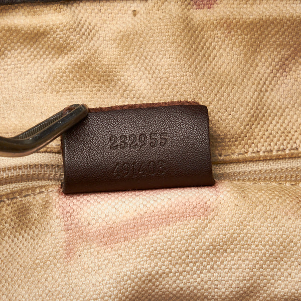 グッチ グッチシマ スーキー ワンショルダーバッグ ハンドバッグ 232955 ブラウン レザー レディース GUCCI 【中古】