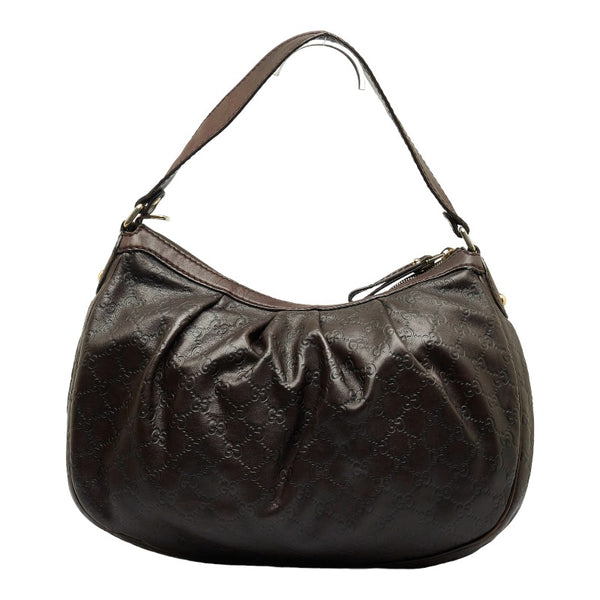 グッチ グッチシマ スーキー ワンショルダーバッグ ハンドバッグ 232955 ブラウン レザー レディース GUCCI 【中古】