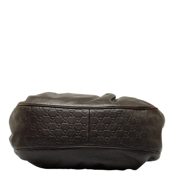 グッチ グッチシマ スーキー ワンショルダーバッグ ハンドバッグ 232955 ブラウン レザー レディース GUCCI 【中古】