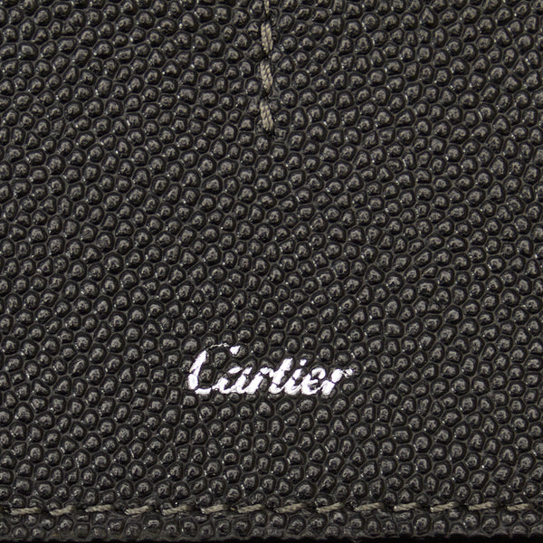カルティエ 長財布 ブラック レザー メンズ CARTIER 【中古】