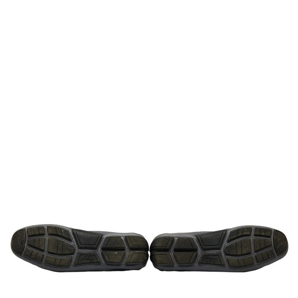 サルヴァトーレフェラガモ ガンチーニ PARIGI ビジネスシューズ ドライビングシューズ 31762 グレー レザー メンズ Salvatore Ferragamo 【中古】