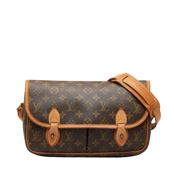 ルイ ヴィトン モノグラム ジベシエールMM ショルダーバッグ M42247 ブラウン PVC レザー レディース LOUIS VUITTON 【中古】