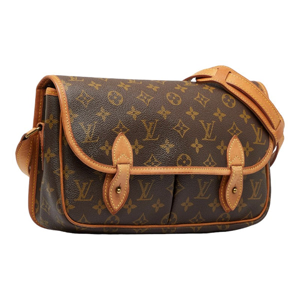 ルイ ヴィトン モノグラム ジベシエールMM ショルダーバッグ M42247 ブラウン PVC レザー レディース LOUIS VUITTON 【中古】