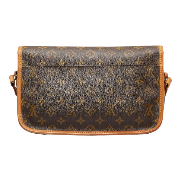 ルイ ヴィトン モノグラム ジベシエールMM ショルダーバッグ M42247 ブラウン PVC レザー レディース LOUIS VUITTON 【中古】
