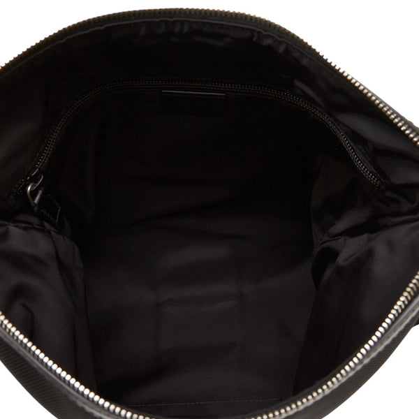 グッチ シェリーライン 斜め掛け ショルダーバッグ 387111 ブラック キャンバス レザー レディース GUCCI 【中古】