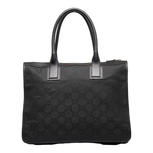 グッチ ハンドバッグ 152283 ブラック ナイロン レザー レディース GUCCI 【中古】