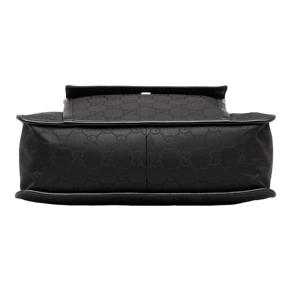 グッチ ハンドバッグ 152283 ブラック ナイロン レザー レディース GUCCI 【中古】