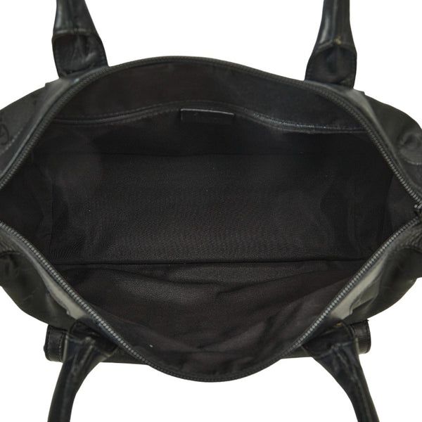 グッチ ハンドバッグ 152283 ブラック ナイロン レザー レディース GUCCI 【中古】