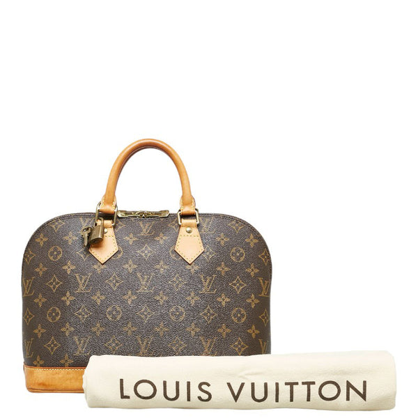 ルイ ヴィトン モノグラム アルマ ハンドバッグ M51130 ブラウン PVC レザー レディース LOUIS VUITTON 【中古】