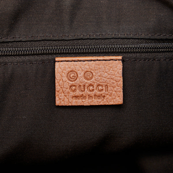 グッチ シェリーライン ハンドバッグ トートバッグ 293599 ブラウン レザー レディース GUCCI 【中古】