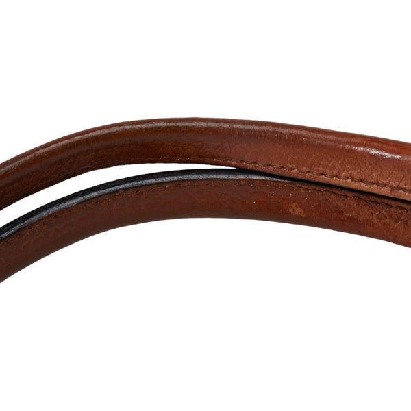 グッチ シェリーライン ハンドバッグ トートバッグ 293599 ブラウン レザー レディース GUCCI 【中古】