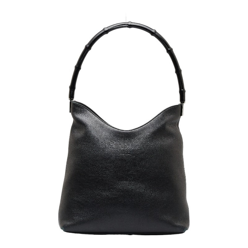 グッチ バンブー ワンショルダーバッグ 001 3244 ブラック レザー レディース GUCCI 【中古】
