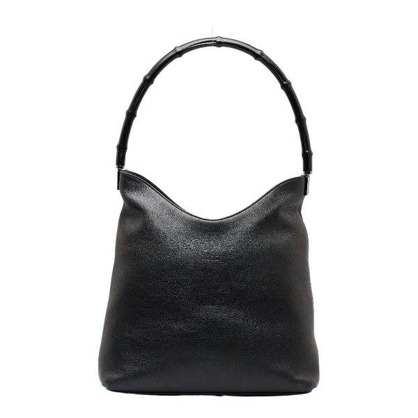 グッチ バンブー ワンショルダーバッグ 001 3244 ブラック レザー レディース GUCCI 【中古】