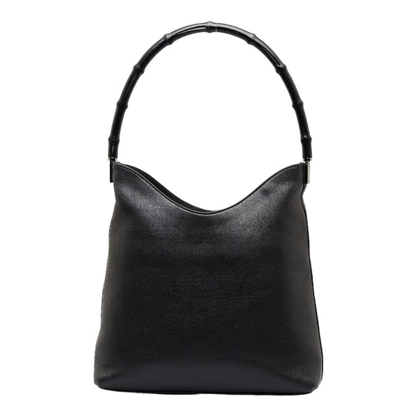 グッチ バンブー ワンショルダーバッグ 001 3244 ブラック レザー レディース GUCCI 【中古】