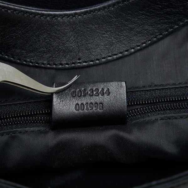 グッチ バンブー ワンショルダーバッグ 001 3244 ブラック レザー レディース GUCCI 【中古】