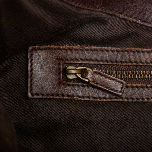 グッチ GGキャンバス ジャッキー ワンショルダーバッグ 109190 ベージュ ブラウン キャンバス レザー レディース GUCCI 【中古】