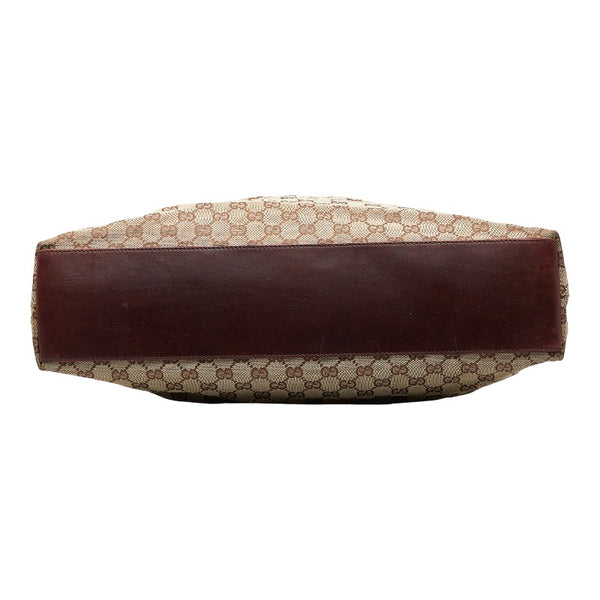 グッチ GGキャンバス ジャッキー ワンショルダーバッグ 109190 ベージュ ブラウン キャンバス レザー レディース GUCCI 【中古】