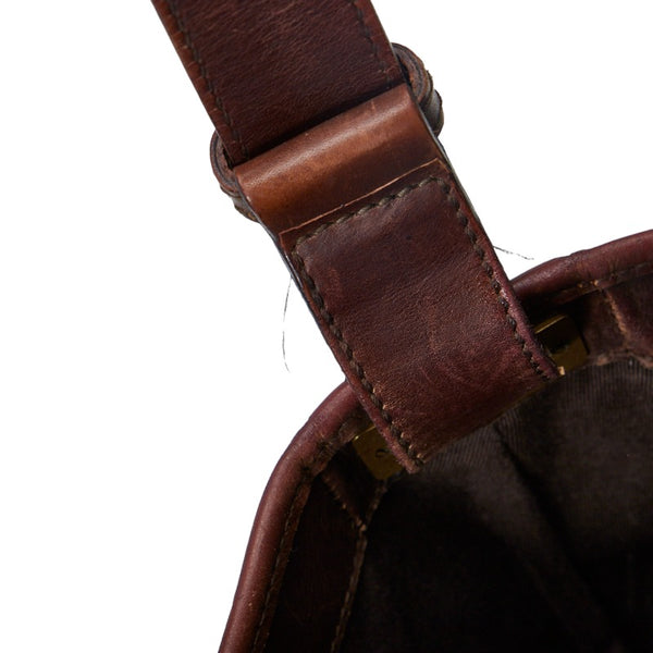 グッチ GGキャンバス ジャッキー ワンショルダーバッグ 109190 ベージュ ブラウン キャンバス レザー レディース GUCCI 【中古】