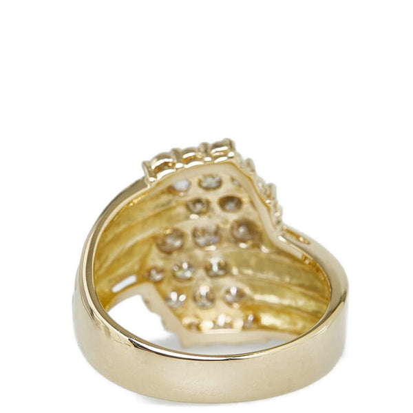 K18YG イエローゴールド ダイヤ1.00ct リング 指輪 レディース 11号 【中古】