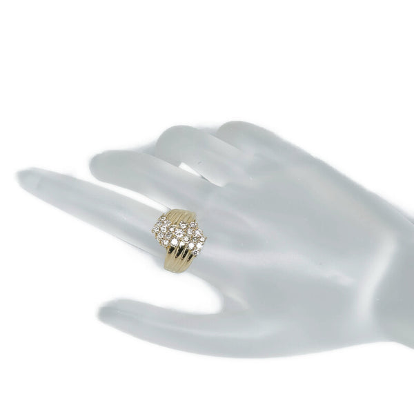 K18YG イエローゴールド ダイヤ1.00ct リング 指輪 レディース 11号 【中古】