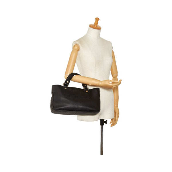 セリーヌ ブギーバッグ ハンドバッグ トートバッグ ブラック レザー レディース CELINE 【中古】