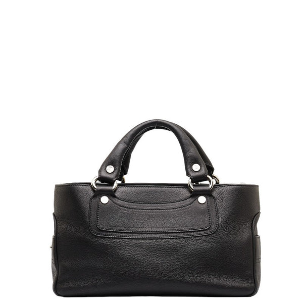 セリーヌ ブギーバッグ ハンドバッグ トートバッグ ブラック レザー レディース CELINE 【中古】