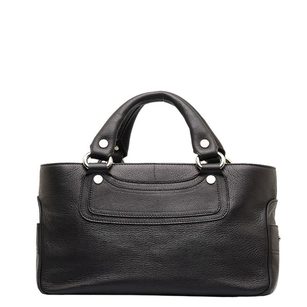 セリーヌ ブギーバッグ ハンドバッグ トートバッグ ブラック レザー レディース CELINE 【中古】