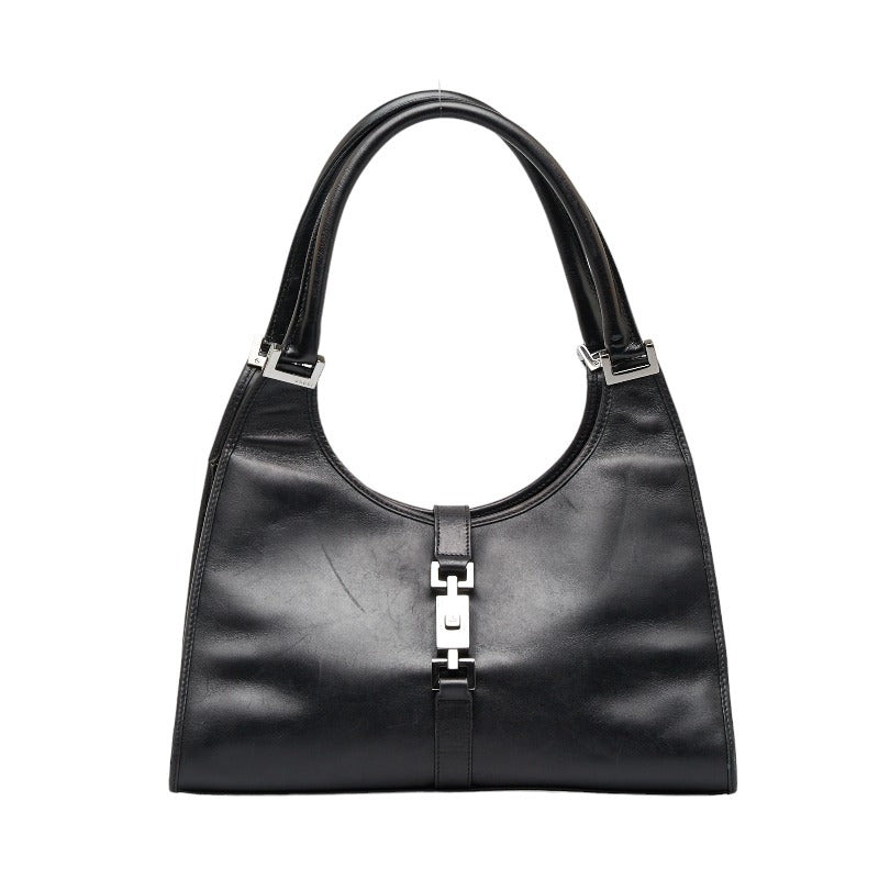グッチ ジャッキー ハンドバッグ ショルダーバッグ 002 1067 ブラック レザー レディース GUCCI 【中古】