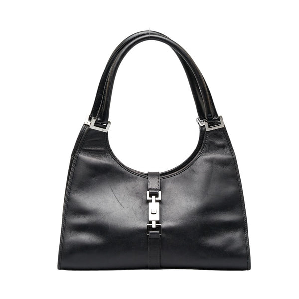 グッチ ジャッキー ハンドバッグ ショルダーバッグ 002 1067 ブラック レザー レディース GUCCI 【中古】