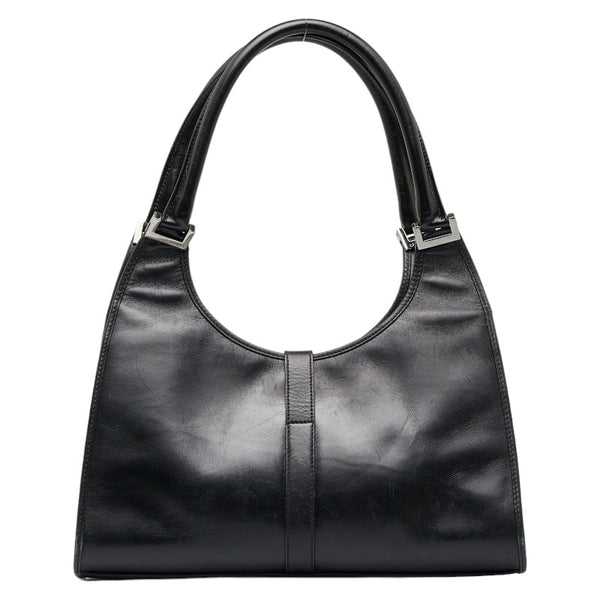 グッチ ジャッキー ハンドバッグ ショルダーバッグ 002 1067 ブラック レザー レディース GUCCI 【中古】