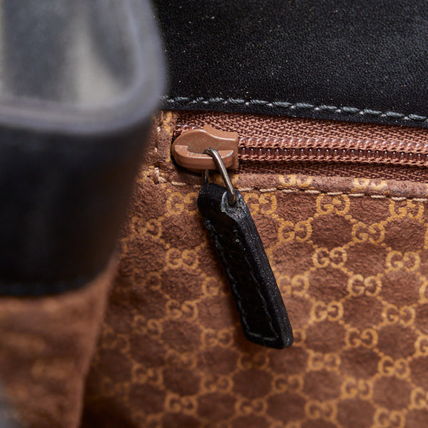 グッチ ジャッキー ハンドバッグ ショルダーバッグ 002 1067 ブラック レザー レディース GUCCI 【中古】