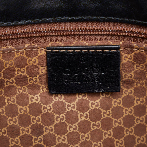 グッチ ジャッキー ハンドバッグ ショルダーバッグ 002 1067 ブラック レザー レディース GUCCI 【中古】