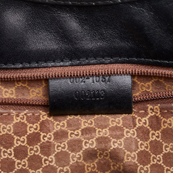 グッチ ジャッキー ハンドバッグ ショルダーバッグ 002 1067 ブラック レザー レディース GUCCI 【中古】