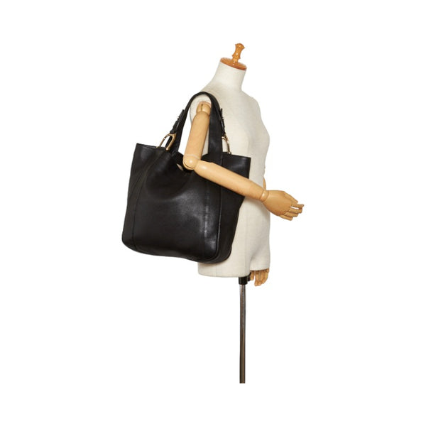 グッチ ショルダーバッグ トートバッグ 257051 ブラック レザー レディース GUCCI 【中古】