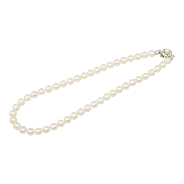 パール ネックレス SV925 シルバー レディース 【中古】