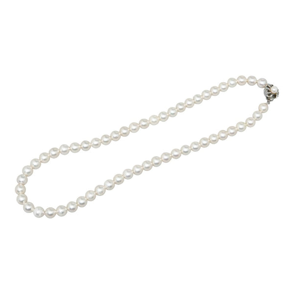 パール ネックレス SV925 シルバー レディース 【中古】