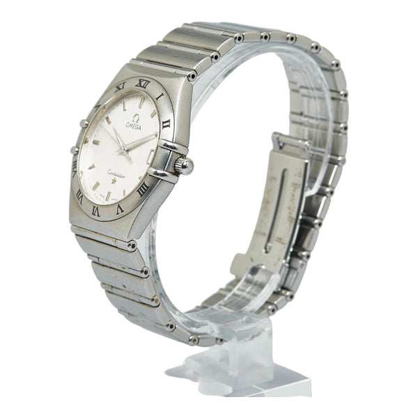 オメガ コンステレーション 腕時計 クオーツ ホワイト文字盤 ステンレススチール メンズ OMEGA 【中古】