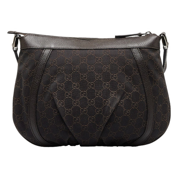 グッチ アビー 斜め掛け ショルダーバッグ 265691 ブラウン PVC レザー レディース GUCCI 【中古】