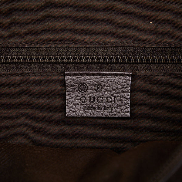 グッチ アビー 斜め掛け ショルダーバッグ 265691 ブラウン PVC レザー レディース GUCCI 【中古】